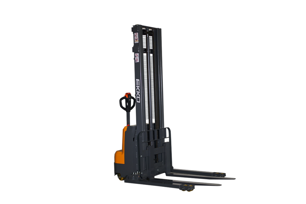 Ekko Straddle Stacker Full Powered 3000 lb Capacity 138 in. Lift Height EB14C-138 New