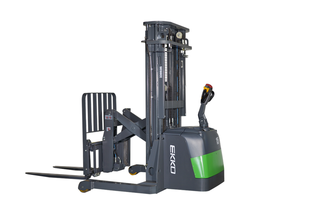 Ekko Lithium Walkie Reach Truck 3300 Lbs. Capacity 189" Height ER15-189LI New