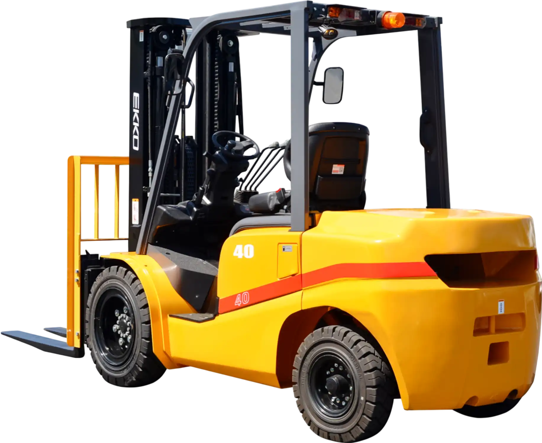 Ekko EK35D Forklift Diesel 7,000 lb Capacity 185 in. Lift Height with Solid Pneumatic Tires New