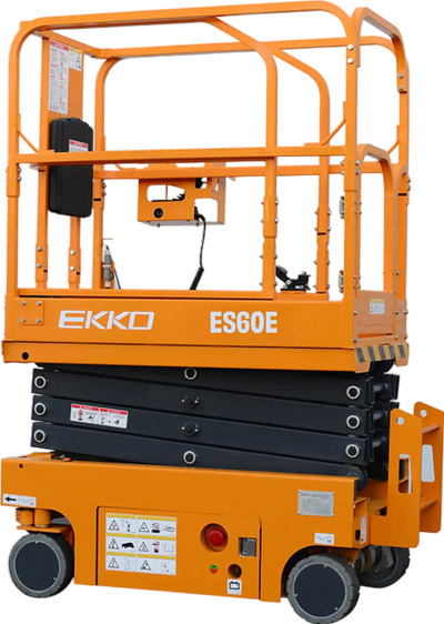 Ekko ES60E Scissor Lift Aerial Work Platform 19' Lift Height 506 Lbs Capacity New