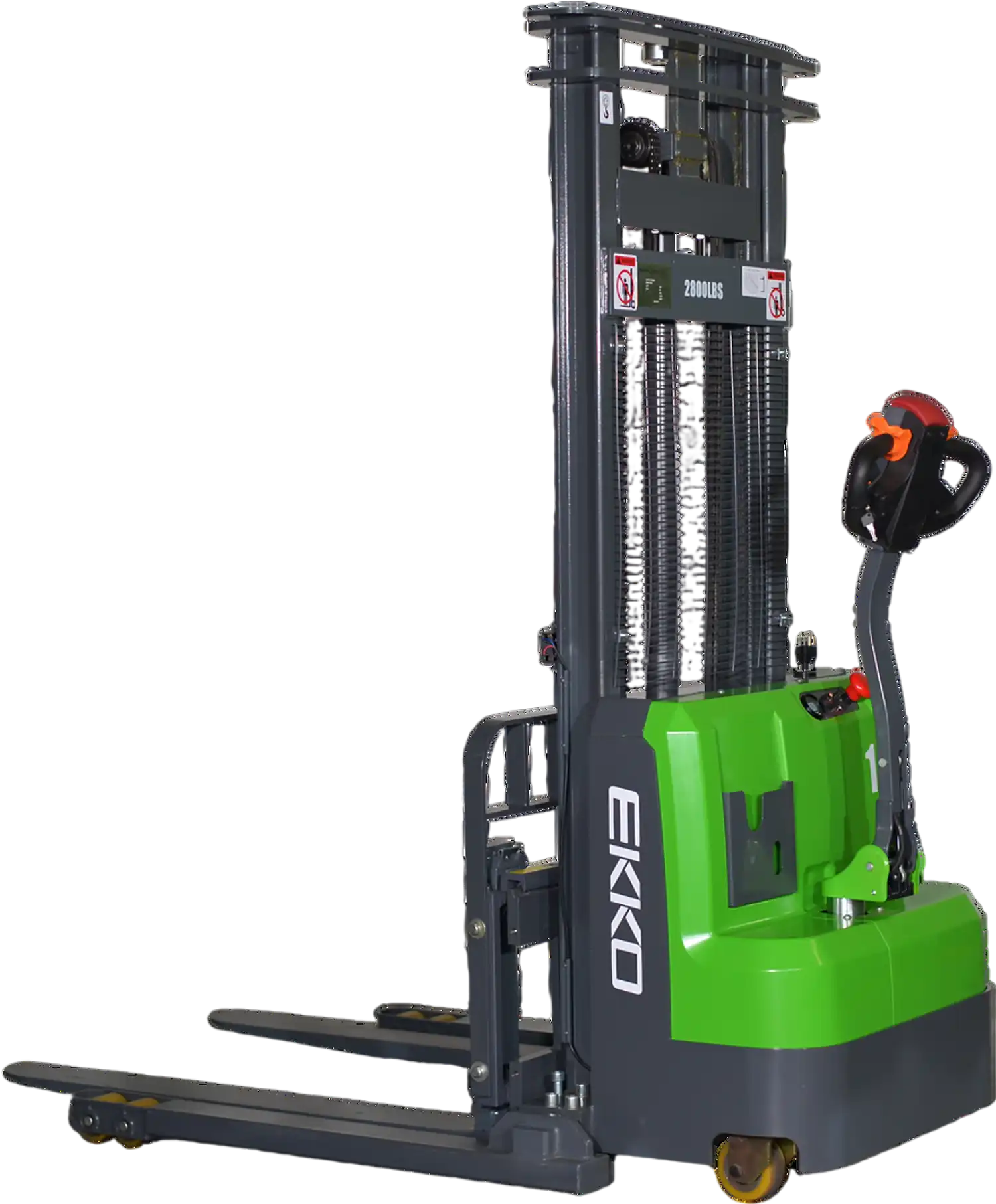 Ekko Straddle Stacker Lithium 145 in. Lift Height 3,000 lb. Capacity EB14C-145Li New
