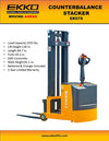 Ekko EK07S Counterbalance Walkie Stacker 118" Lift Height 1550 lbs. Capacity New