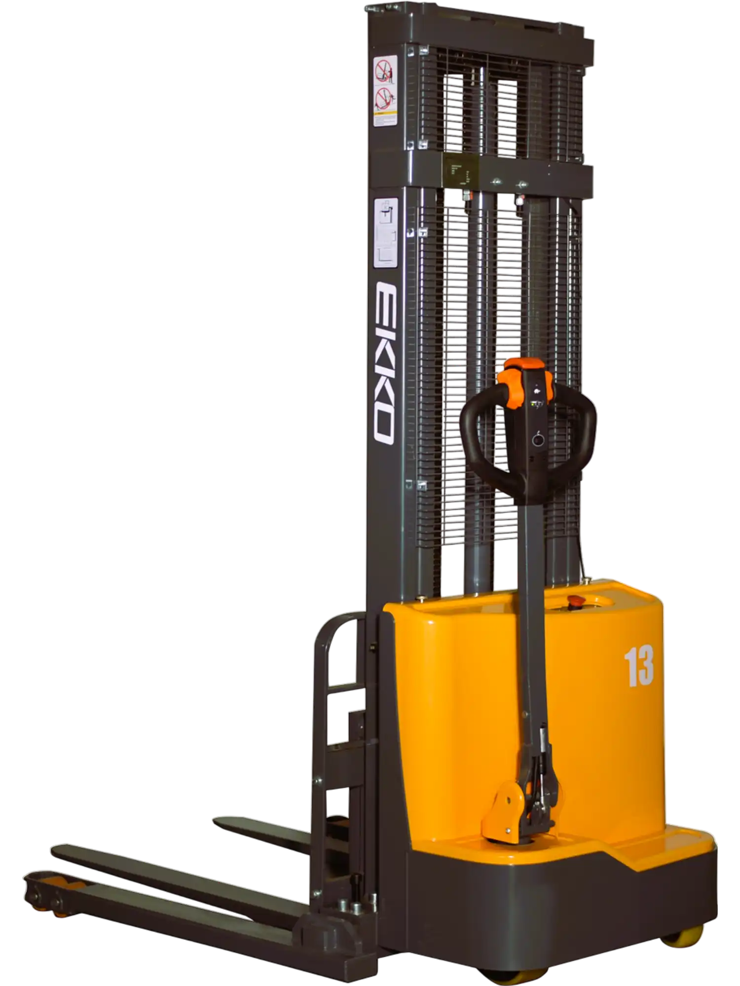 Ekko EB13C-138 Straddle Stacker Full Powered 2800 lbs Capacity 138