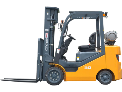 Ekko EK30SLP Forklift Propane 189 in. Lift Height 6,000 lb. Capacity with Pattern Cushion Tires New