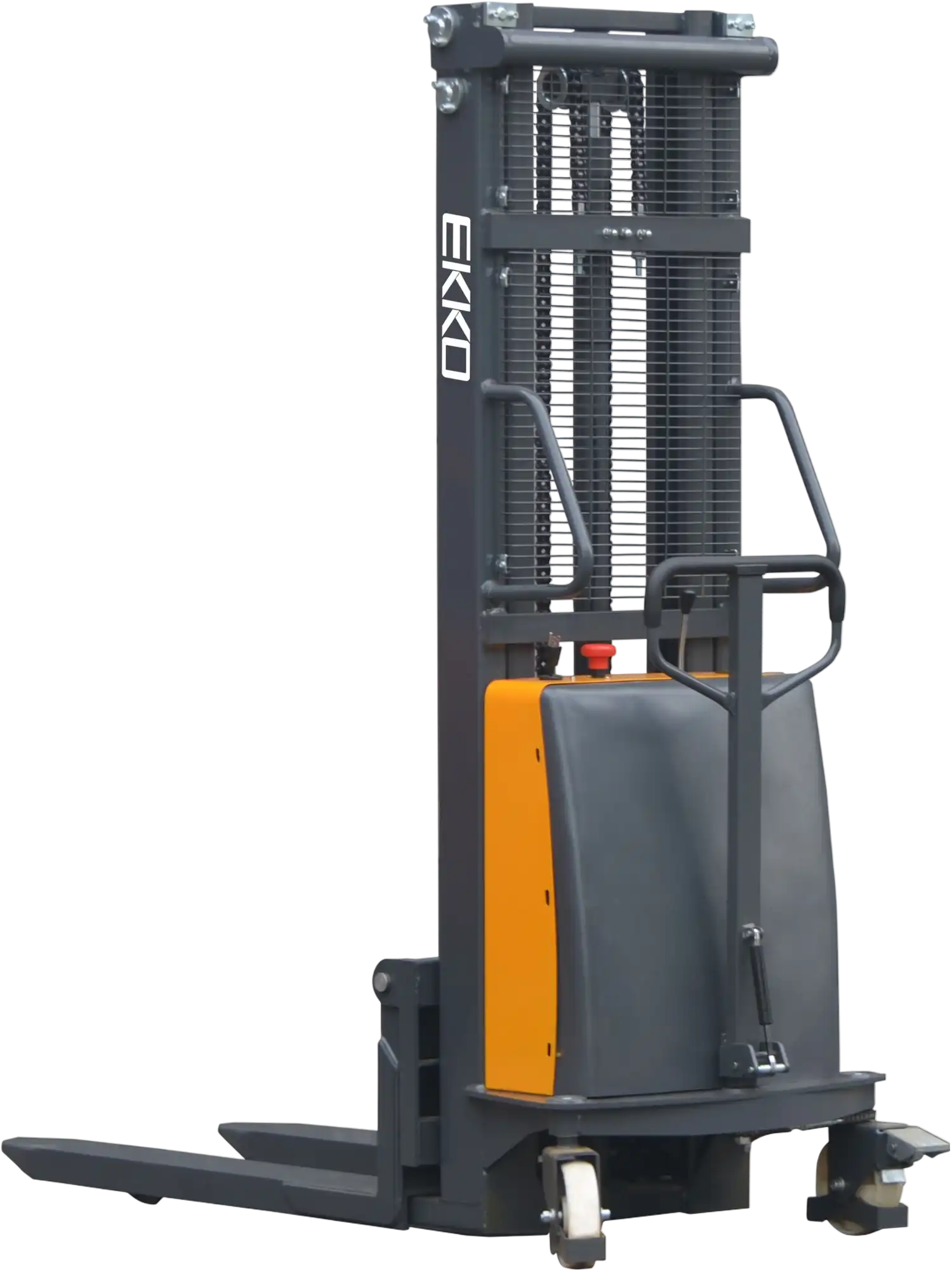 Ekko EA15C Fork-Over Stacker Semi-Electric 3300 lb Capacity 119 in. Lift Height New