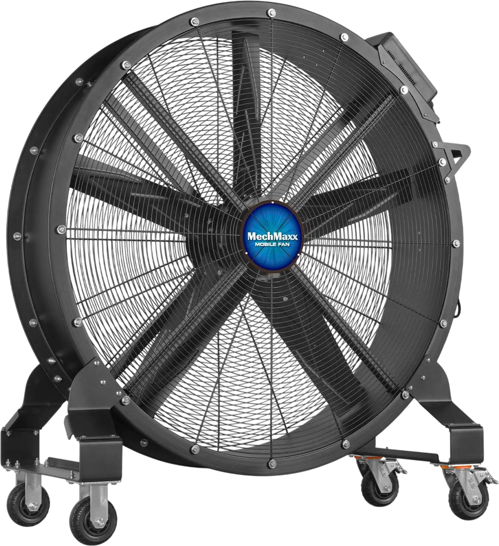 47" Portable Industrial Fan with Variable High-Efficiency PMSM Motor,Mobile High Volume Floor Fan for Warehouse,Workshop & Gym