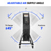 59" Portable Industrial Fan with Variable High-Efficiency PMSM Motor,Tiltable Mobile High Volume Floor Fan for Warehouse,Workshop & Gym