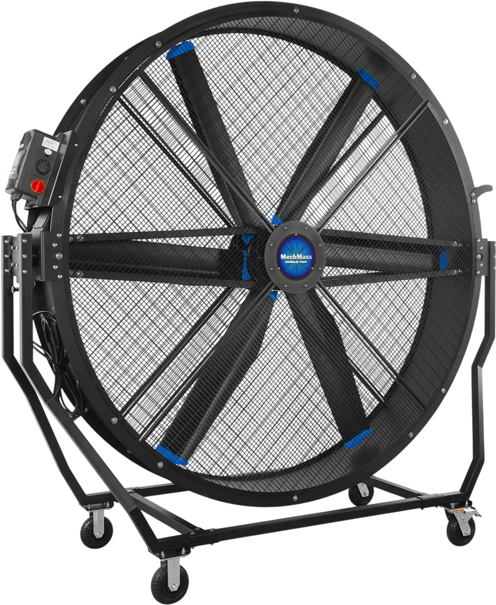 79" Portable Industrial Fan with Variable High-Efficiency PMSM Motor,Tiltable Mobile High Volume Floor Fan for Warehouse,Workshop & Gym