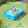 Outdoor family swimming pool with metal frame, 6 ft size, 690-gallon capacity, ideal for backyard fun.
