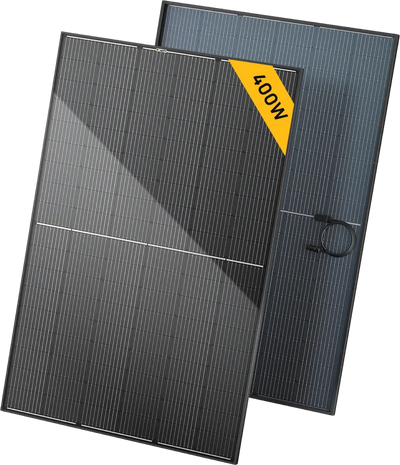 BougeRV ISE240 Bifacial Mono Solar Panel Rigid 400W with 10BB Cell Design New