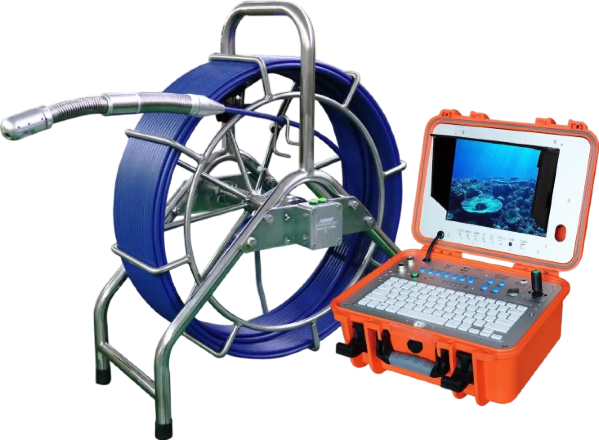 Forbest 3388MT Mid Range Sewer Camera Pan-Tilt with 200ft Cable and Footage Counter New