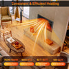33-inch electric fireplace insert with adjustable thermostat, 750W/1500W heating, and 3 flame colors for cozy ambiance.