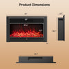 Dimensions of the 33/36-Inch Electric Fireplace Insert, showcasing a sleek design for efficient heating and ambiance.