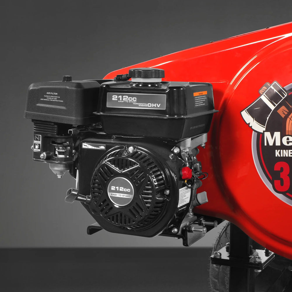 34 Ton Kinetic Fast Log Splitter,  7 HP Ducar Gasoline Engine,  28" Log Diameter Capacity,  3-Sec Cycle Time,  KT34
