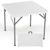 34 Inch Square Foldable Card Table with Carrying Handle-White - Gallery View 1 of 1