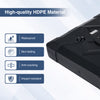 34" x 34" cantilever patio umbrella base in high-quality HDPE material, featuring 4 wheels for easy mobility and.