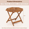 Octagonal solid wood patio dining table with slatted design, 1.97" umbrella hole, and stable X-shaped frame for outdoor.