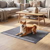 Charcoal dog pee pad measuring 35.5" x 24" with 6-layer construction, ideal for indoor and outdoor use.