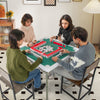 35 Inch 4 Player Game Card Folding Mahjong Table with Cup Holders-Green - Gallery View 1 of 10