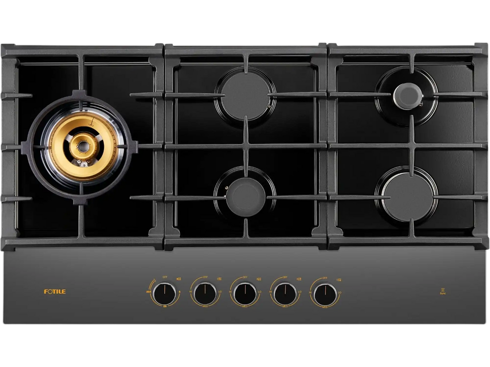 FOTILE 36-inch Tri-Ring anti-glare glass gas cooktop GLG36501-Y