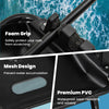 Close-up of the premium PVC mesh design and foam grip of the 360° rotatable fishing boat accessory set for secure.
