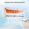 Mini split air conditioner with removable and washable filters, Wifi enabled for efficient multi-zone cooling and.