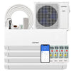 36000 BTU 4 Zone 23 SEER2 Mini Split Air Conditioner Wifi Enabled with Heat Pump-7K + 7K + 9K + 18K - Gallery View 1 of 10