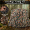 360° one-way see-through hunting blind with camouflage design, featuring 4 sliding windows for optimal visibility and.