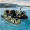 360° rotatable fishing boat accessory set featuring a GoPro mount, fishing rod holder, and oar holder for versatile use.