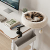 360° Rotating Cat Desk Bed for Indoor Cats with Removable Perch-White - Gallery View 1 of 10