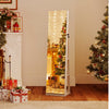 360° Swivel Jewelry Cabinet with Full Length Mirror-White - Gallery View 1 of 9