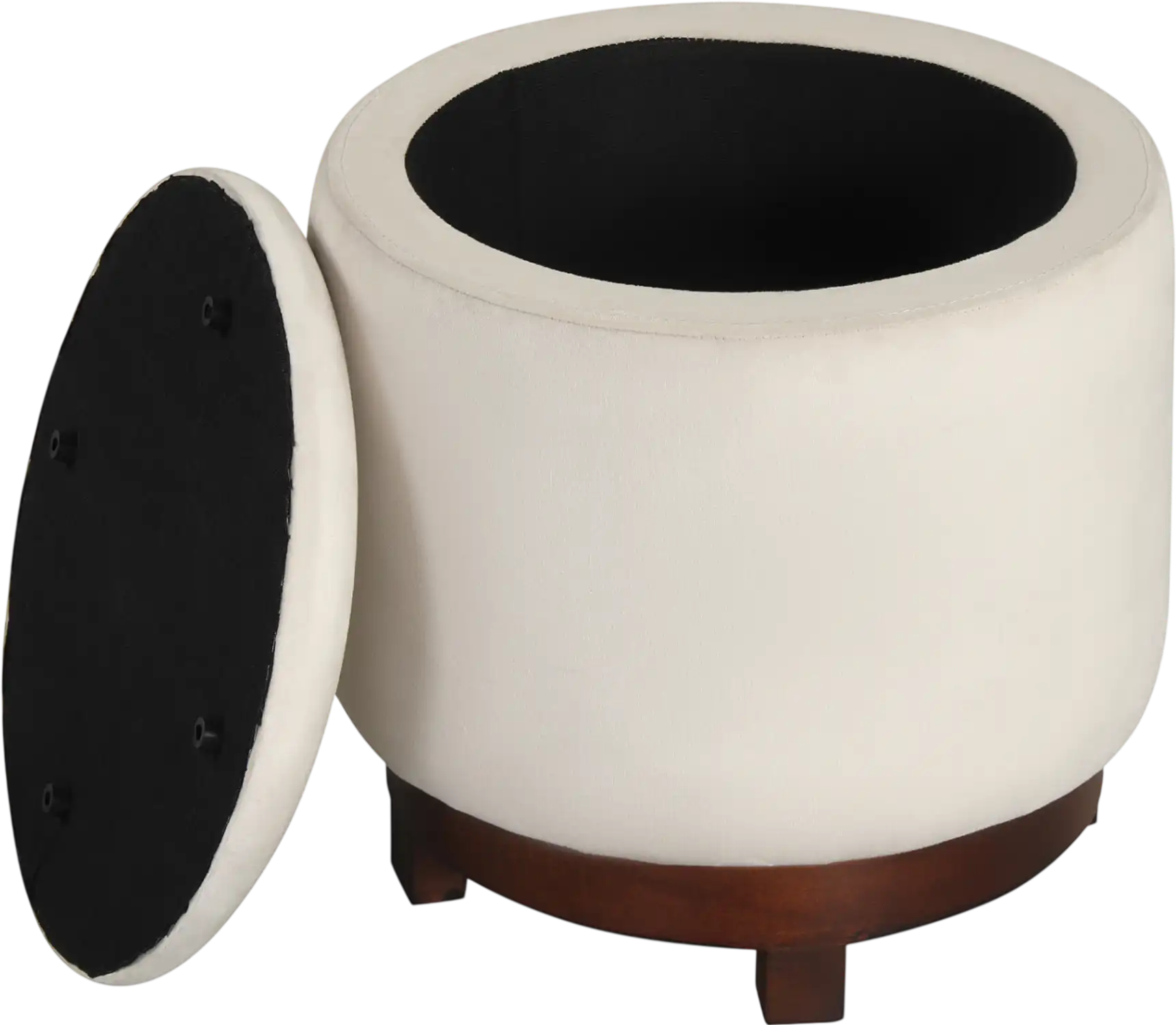 Costway Swivel Velvet Storage Ottoman Foot Rest 84848420 New