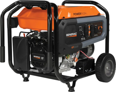 Generac GP6500E DF 6500W/8125W Generator Dual Fuel Gas Liquid Propane Electric Start 8153 Manufacturer RFB