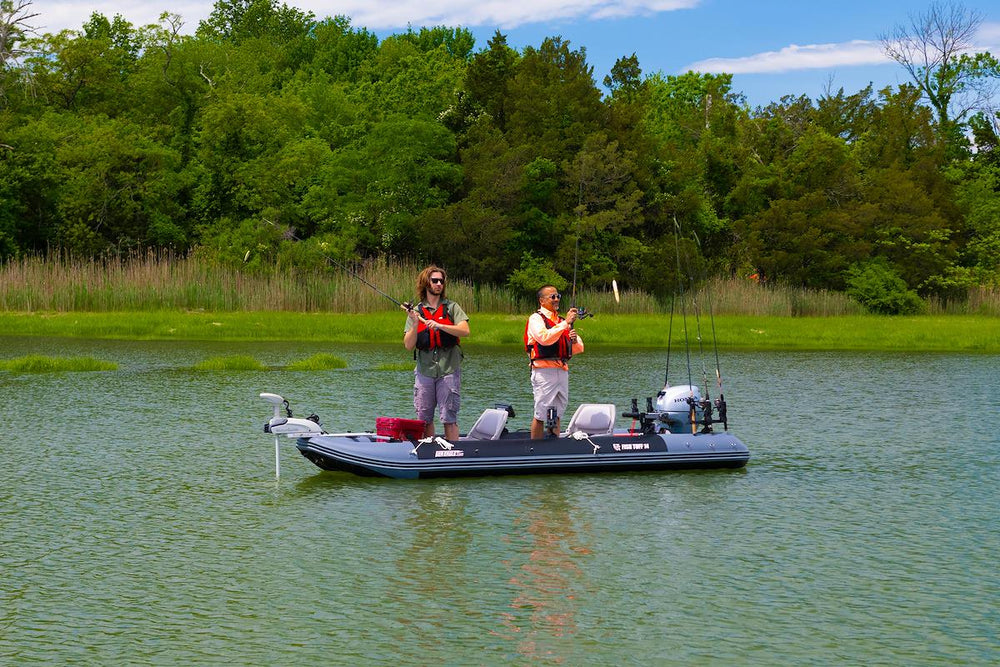 An excellent, incredibly stable, two-person fishing boat