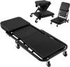 Folding mechanic creeper with 1.5" thick padding, waterproof PU material, and 330 lbs capacity for versatile garage use.