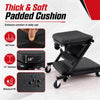 Thick padded cushion mechanic creeper with waterproof PU, 1.5" thickness, and 330 lbs capacity for versatile use.