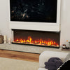 36/40/50/60 Inch Wide 3-Sided Electric Fireplace Insert with Remote Control and 12 Flame Colors-50 Inch - Gallery View 1 of 10