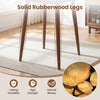 36-inch wooden high top pub table with solid rubberwood legs, featuring a natural wood grain finish for dining or home.