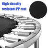 Close-up of the 36-inch mini trampoline's high-density PP mat and strong springs, designed for safe recreational.