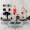 36 Inch Mini Folding Trampoline Portable Recreational Fitness Rebounder-Silver - Gallery View 1 of 14