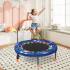 Mini Trampoline Folding Small Rebounder for Kids with Lights-Navy - Gallery View 1 of 10
