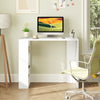 Sleek white 36-inch computer desk with right-angle support, perfect for maximizing small home office or study space.