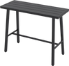 36 Inches Patio Counter Height Bar Table with Adjustable Foot Pads