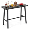 36-inch patio counter height bar table with sturdy metal construction, adjustable foot pads, perfect for outdoor.