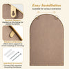 Decorative mirror with gold beaded frame, 36 x 24 inches, featuring keyhole hangers for easy installation and.