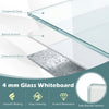 36 x 24 inches glass whiteboard with 4 mm tempered glass, smooth writing surface, and safe round corners for versatile.