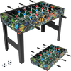 37-inch mini foosball table with detachable legs, featuring vibrant graphics and durable MDF for tabletop or standalone.