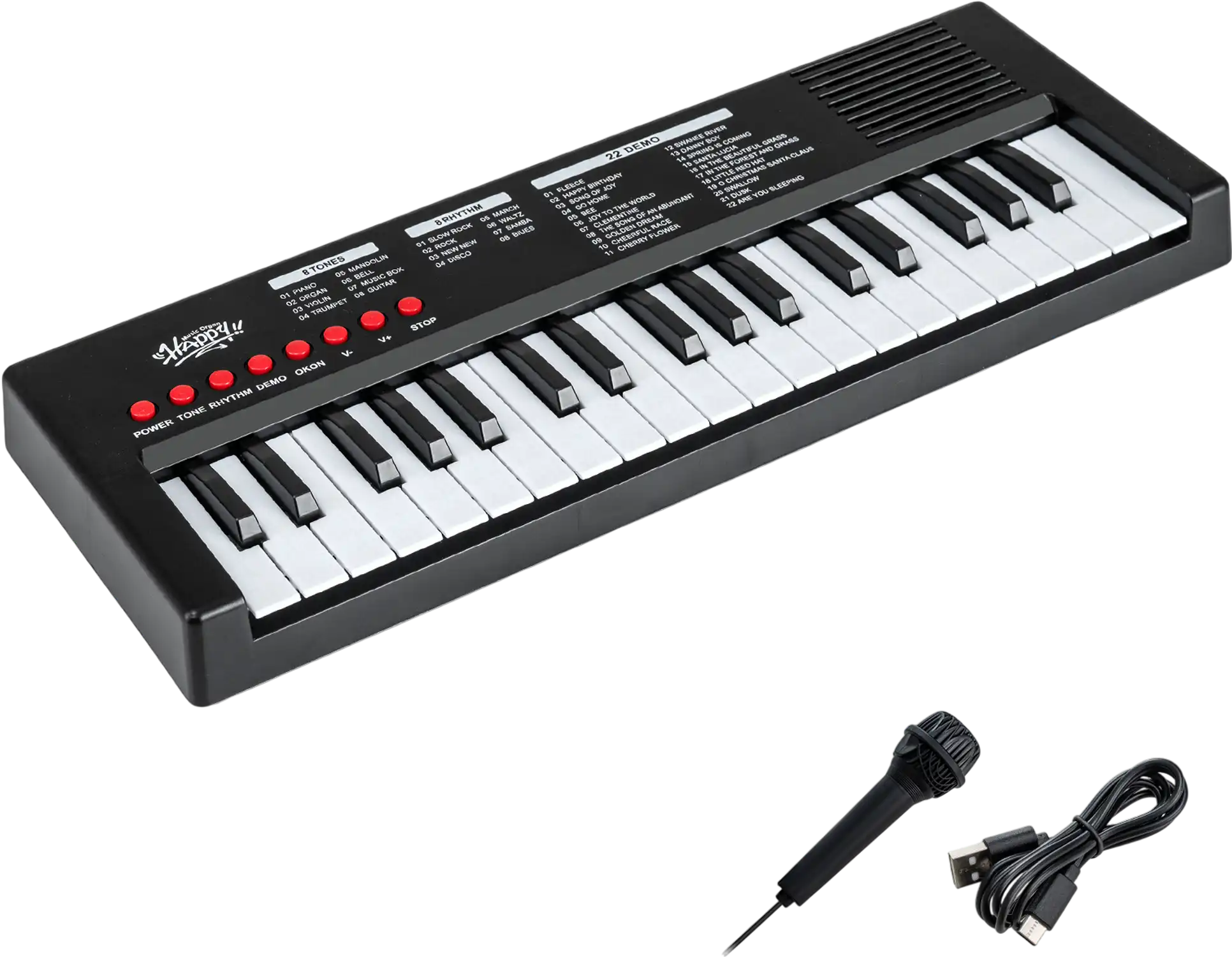 Costway 37-Key Kids Piano Keyboard w/ Microphone 8 Rhythms 79374605 New