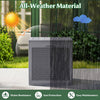 39-gallon gray deck box with lockable lid, featuring weatherproof material, ideal for patio furniture cushions and storage.