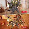 3D cute cat decoration with 88 LED lights, warm white glow, perfect for outdoor holiday displays.